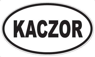 KACZOR - Oval Sticker