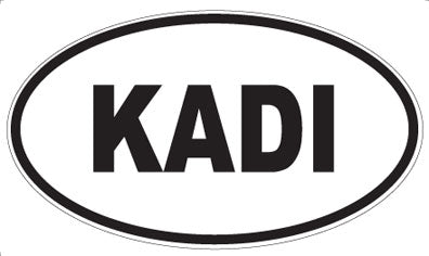 KADI - Oval Sticker