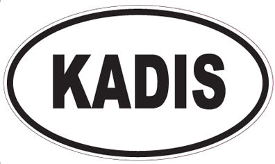 KADIS - Oval Sticker