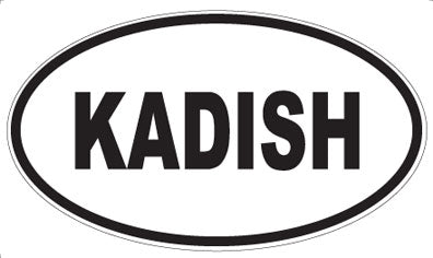 KADISH - Oval Sticker
