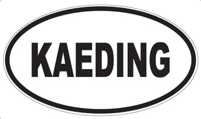 KAEDING - Oval Sticker