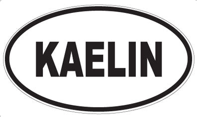 KAELIN - Oval Sticker