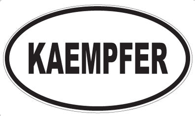 KAEMPFER - Oval Sticker