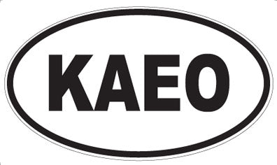 KAEO - Oval Sticker