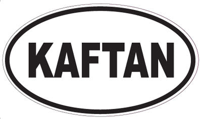 KAFTAN - Oval Sticker