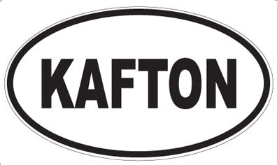 KAFTON - Oval Sticker