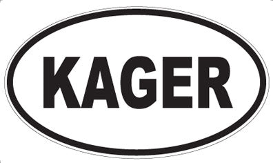 KAGER - Oval Sticker