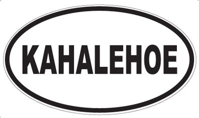 KAHALEHOE - Oval Sticker