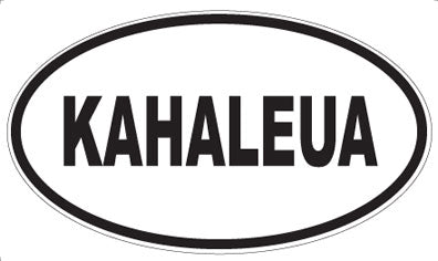 KAHALEUA - Oval Magnet