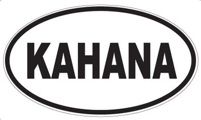 KAHANA - Oval Sticker