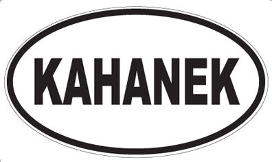 KAHANEK - Oval Sticker