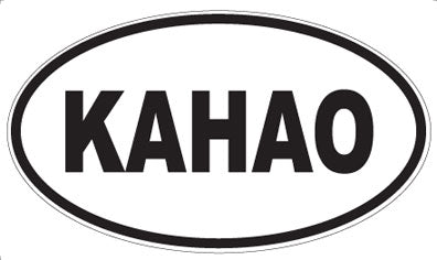 KAHAO - Oval Sticker
