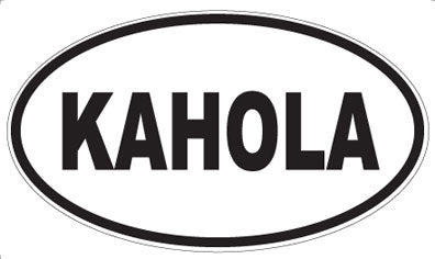 KAHOLA - Oval Sticker