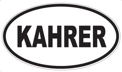 KAHRER - Oval Sticker