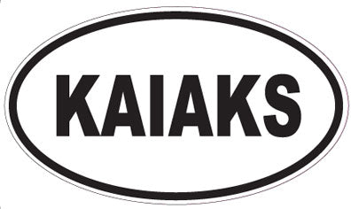 KAIAKS - Oval Sticker