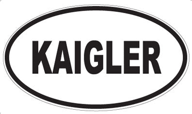 KAIGLER - Oval Magnet