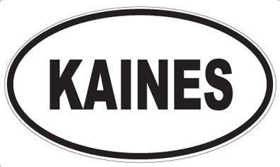 KAINES - Oval Sticker