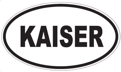 KAISER - Oval Sticker