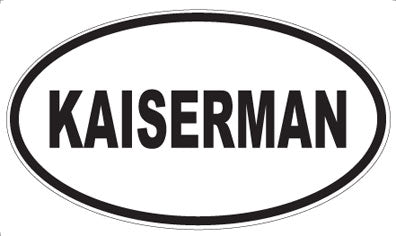 KAISERMAN - Oval Magnet
