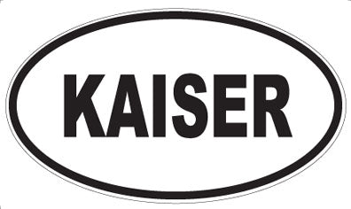 KAISER - Oval Magnet