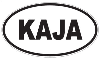 KAJA - Oval Sticker