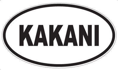 KAKANI - Oval Sticker