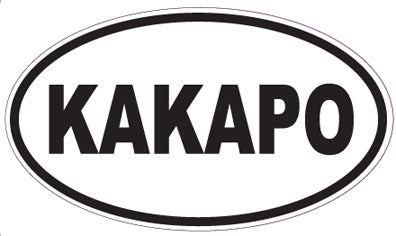 KAKAPO - Oval Sticker