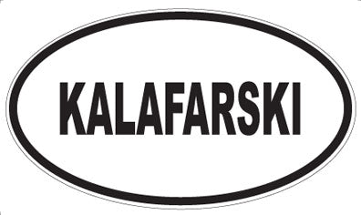 KALAFARSKI - Oval Magnet