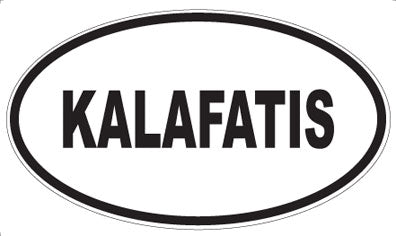 KALAFATIS - Oval Sticker