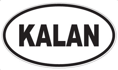 KALAN - Oval Sticker