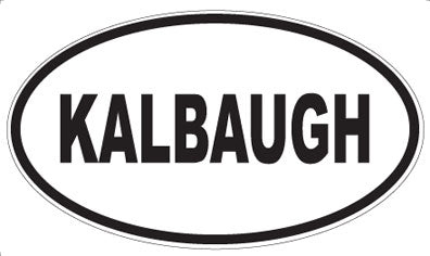 KALBAUGH - Oval Magnet