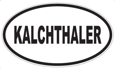 KALCHTHALER - Oval Magnet