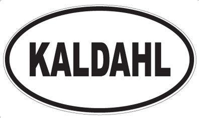 KALDAHL - Oval Magnet