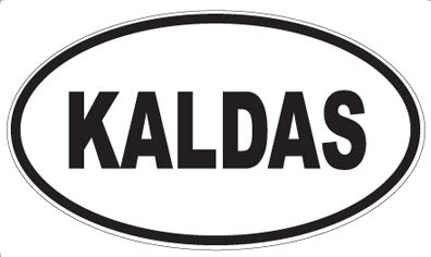 KALDAS - Oval Sticker