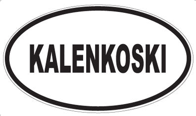 KALENKOSKI - Oval Magnet