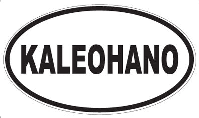 KALEOHANO - Oval Sticker