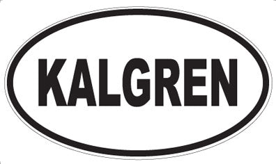 KALGREN - Oval Sticker