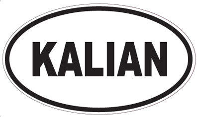 KALIAN - Oval Sticker