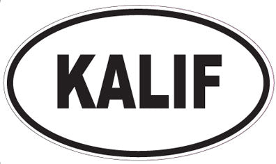 KALIF - Oval Sticker