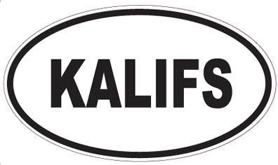 KALIFS - Oval Sticker