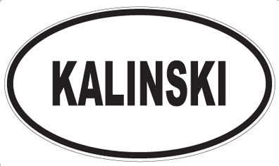 KALINSKI - Oval Sticker