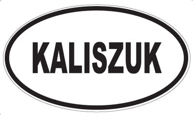 KALISZUK - Oval Sticker