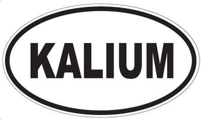 KALIUM - Oval Sticker