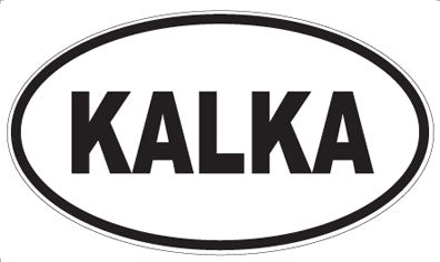 KALKA - Oval Sticker