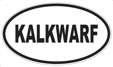 KALKWARF - Oval Sticker