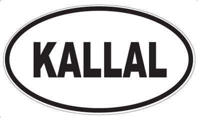 KALLAL - Oval Sticker