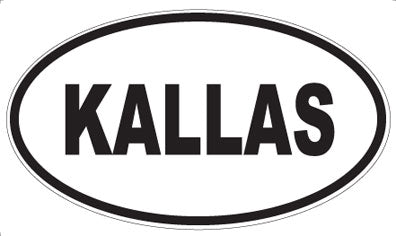 KALLAS - Oval Magnet