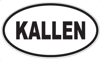 KALLEN - Oval Magnet