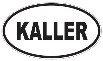 KALLER - Oval Sticker