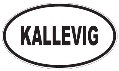 KALLEVIG - Oval Sticker